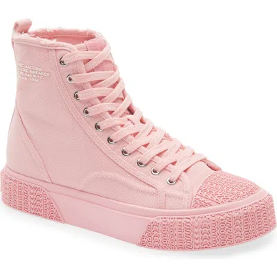 Marc Jacobs The High Top Platform Sneaker In Pink