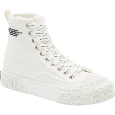 Marc Jacobs The High Top Platform Sneaker In White
