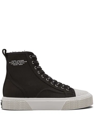 Marc Jacobs Black Canvas The High Top Sneaker Sneakers