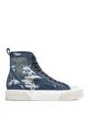 Marc Jacobs The High Top Platform Sneaker In Blue