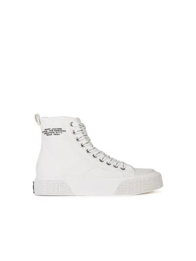 Marc Jacobs The High Top White Canvas Sneakers
