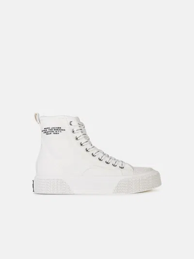 Marc Jacobs 'the High Top' White Canvas Sneakers