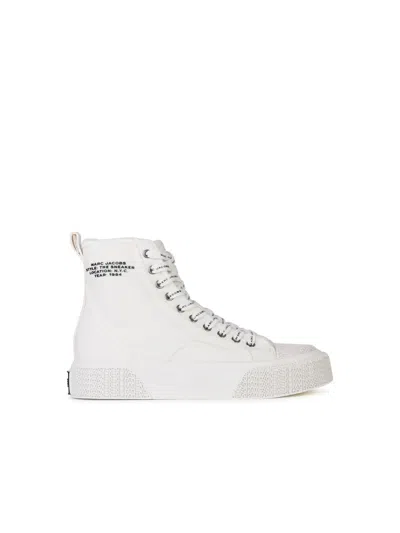 Marc Jacobs The High Top White Tela Sneakers