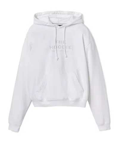 MARC JACOBS MARC JACOBS LOGO EMBROIDERED DRAWSTRING HOODIE
