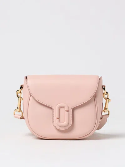 Marc Jacobs The J Marc Bag In Leather In 粉末色