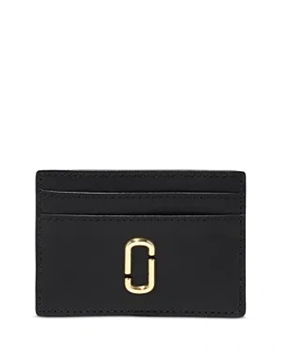 Marc Jacobs The J Marc Card Case In Black/gold