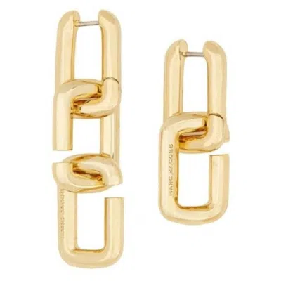 Marc Jacobs The J Marc Chain Link Asymmetrical Earrings In Gold