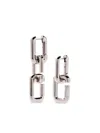 Marc Jacobs The J Marc Chain-link Earrings In Silver