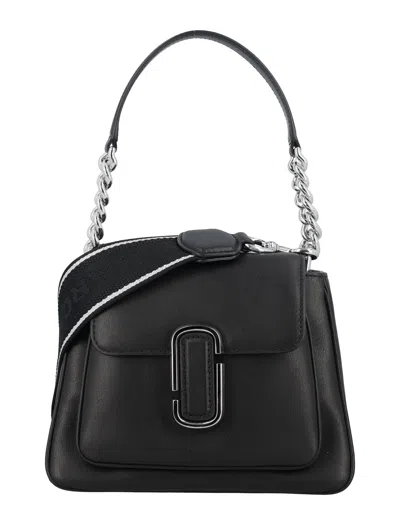 Marc Jacobs The J Marc Chain Mini Satchel In Black Silver