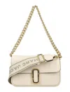 Marc Jacobs The J Marc Foldover Top Shoulder Bag In White