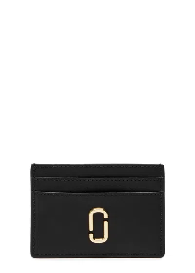 Marc Jacobs The J Marc Leather Card Holder In Black
