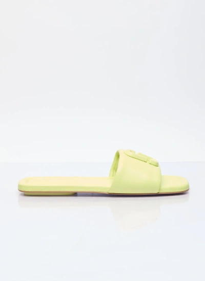 Marc Jacobs The J Marc Leather Slides In Green