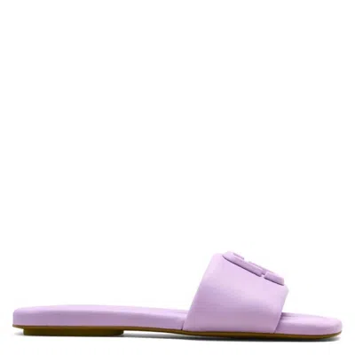 Marc Jacobs The J Marc Logo Sandals In Purple
