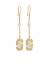 Marc Jacobs The J Marc Luxe Drop Earrings By Mother Of Pearl