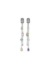 Marc Jacobs The J Marc Luxe Gem Linear Earrings In Metallic