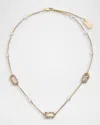Marc Jacobs The J Marc Luxe Mother Of Pearl Necklace In Gold