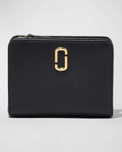 Marc Jacobs The J Marc Mini Compact Wallet In Black