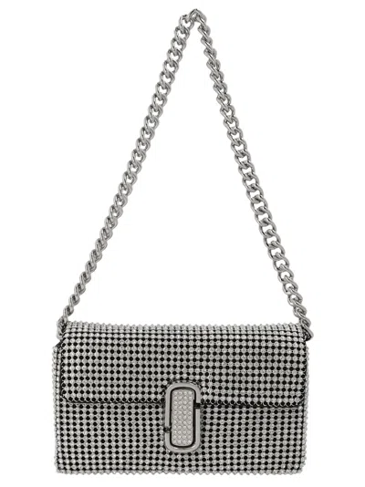 Marc Jacobs The J Marc Mini Shoulder Bag In Crystals