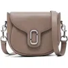 Marc Jacobs The J Marc Pebble Saddle Bag In Gray