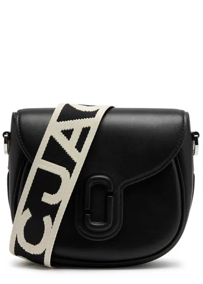 Marc Jacobs The J Marc Small Leather Saddle Bag In Black