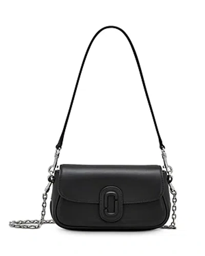 Marc Jacobs The J Marc Small Leather Shoulder Bag In Black