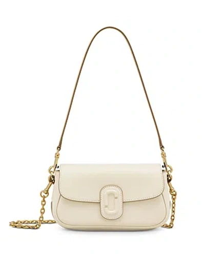 Marc Jacobs The J Marc Small Leather Shoulder Bag In Cloud White