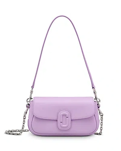 Marc Jacobs The J Marc Small Leather Shoulder Bag In Wisteria/nickel