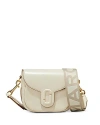 Marc Jacobs The J Marc Small Saddle Bag In Cloud White/gold