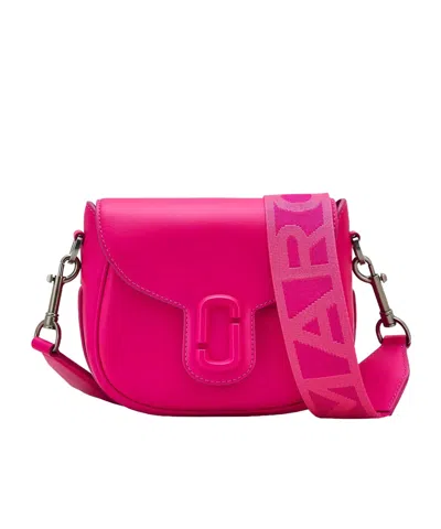 Marc Jacobs The J Marc Small Saddle Bag In Pink