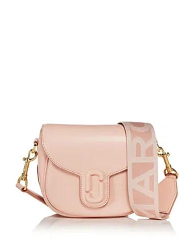 Shop Marc Jacobs The Covered J Marc Saddle Bag In Rose/gold