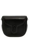 Marc Jacobs The Small Saddle Leather Shoulder Bag In 黑色的