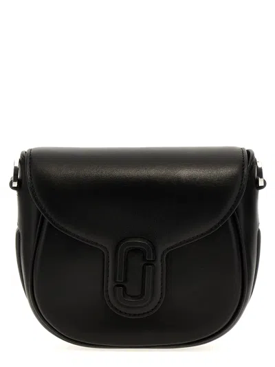 Marc Jacobs The J Marc Small Saddle Crossbody Bag In Black