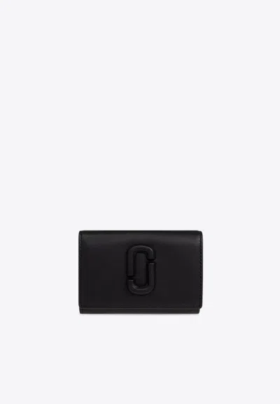 Marc Jacobs The J Marc Tri-fold Wallet In Black