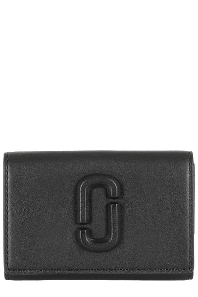 Marc Jacobs The J Marc Tri-fold Wallet In Black