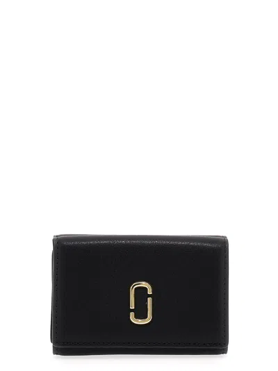Marc Jacobs The J Marc Trifold Wallet In Black
