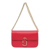 MARC JACOBS THE J RED LEATHER CROSSBODY BAG MARC JACOBS WOMAN