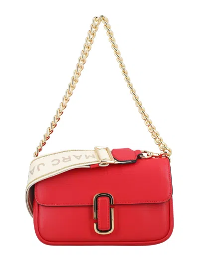 Marc Jacobs The J Shoulder Handbag In True Red