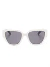 Marc Jacobs The J Square-frame Sunglasses In White