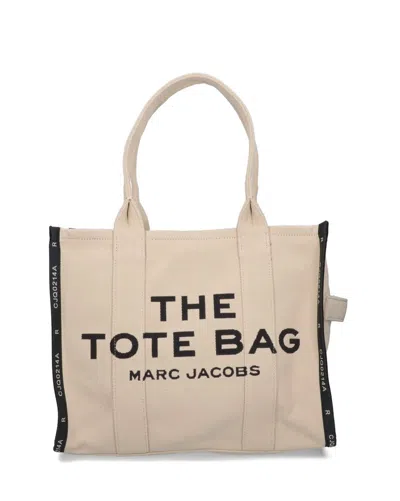 Marc Jacobs The Jacquard Large Tote Bag In Nude & Neutrals
