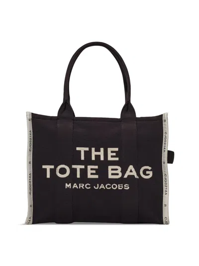 Marc Jacobs The Jacquard Large Tote Bag In Black