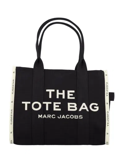 Marc Jacobs The Jacquard Large Tote Bag In Black