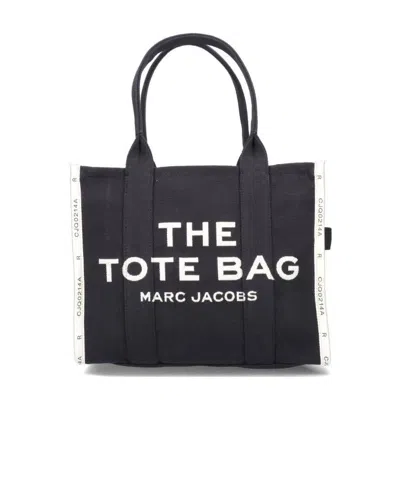 Marc Jacobs The Jacquard Large Tote Bag In Black