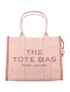 Marc Jacobs The Big Travel Tote With Printed Profiles In Rose