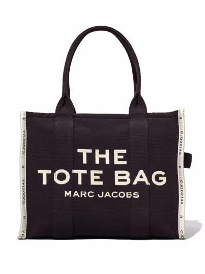 Marc Jacobs The Jacquard Large Tote  Bags In 黑色的