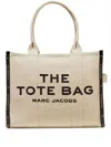Marc Jacobs The Jacquard Large Tote In Black In Nude