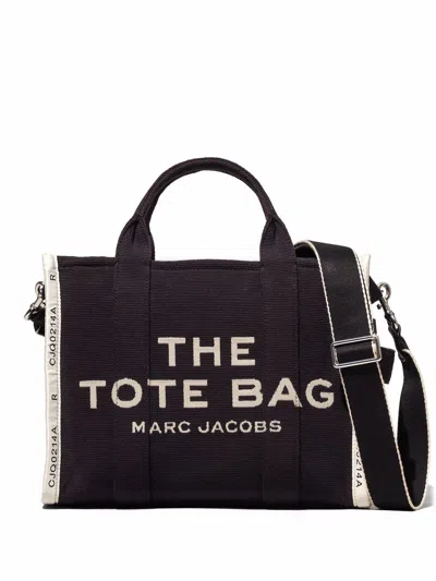 Marc Jacobs The Jacquard Medium Tote Bag In Black
