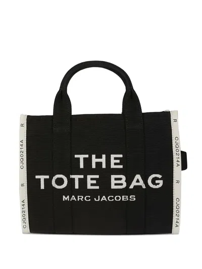 Marc Jacobs The Jacquard Medium Tote Bag In Black