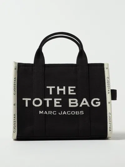 Marc Jacobs The Jacquard Medium Tote Bag In Canvas In Black