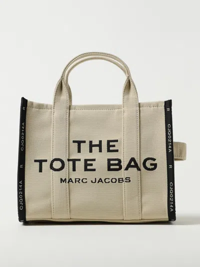 Marc Jacobs The Jacquard Medium Tote Bag In Canvas In Sand