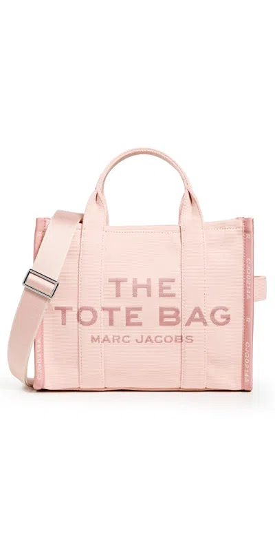 Marc Jacobs The Jacquard Medium Tote Bag Rose In Pink Fabric